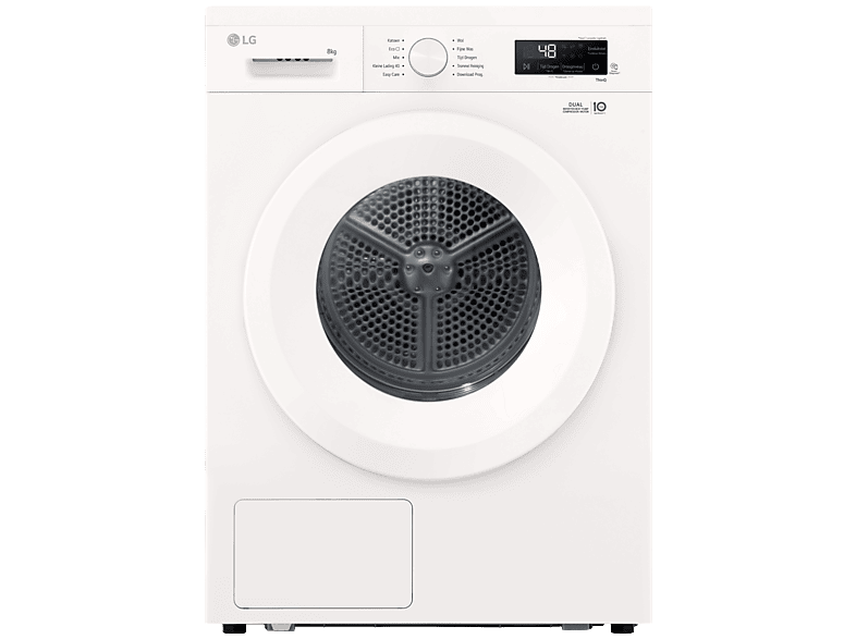 LG Rhx1008nwh – Warmtepompdroger 8 Kg 64 Db Energielabel C