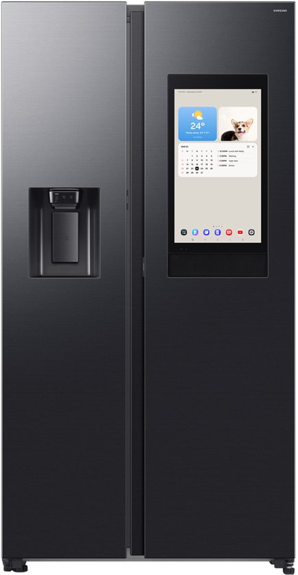 Samsung Series 9 RS90F67BEF, Vrijstaand, Amerikaanse deur, Zwart, 2 deur(en), Premium Black Steel, 36/64