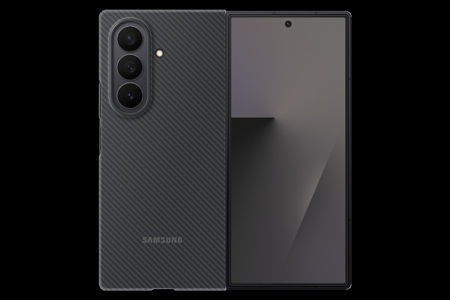 Samsung Galaxy Z Fold 7 Carbon Back Cover Zwart