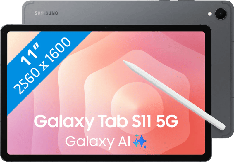 Samsung Galaxy Tab S11 11 inch 512GB Wifi + 5G Grijs