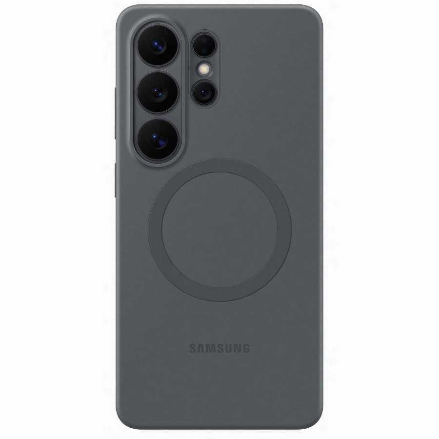 Samsung Galaxy S26 Ultra Siliconen Back Cover met Magneet Zwart