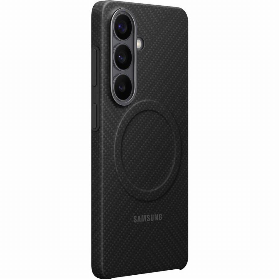 Samsung Galaxy S26 Carbon Back Cover met Magneet Zwart