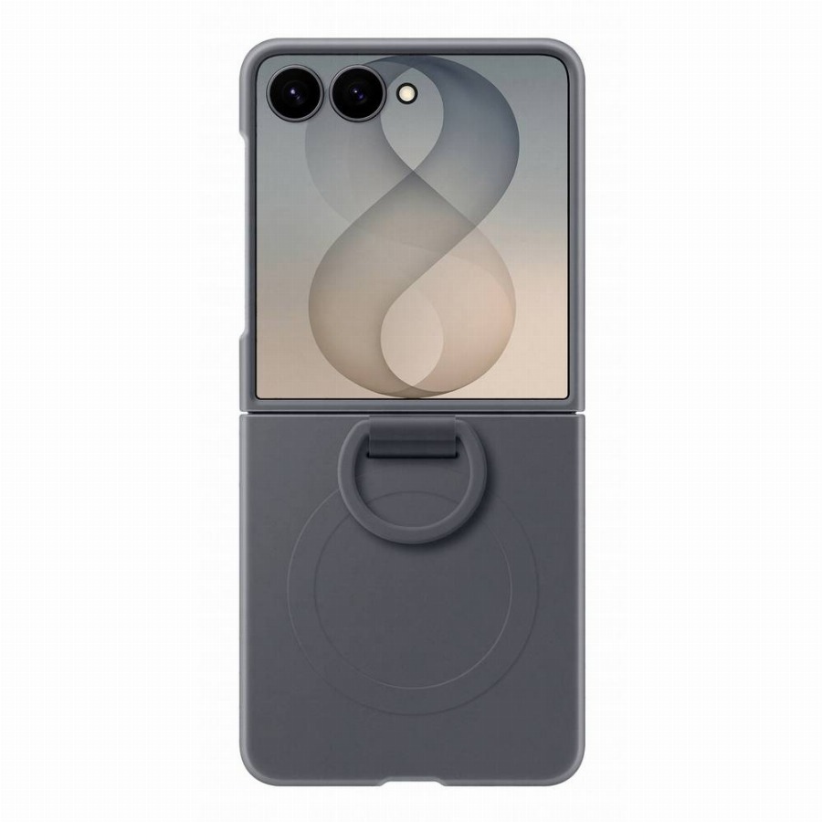 Samsung Galaxy Z Flip 8 Siliconen Back Cover met Magneet Zwart