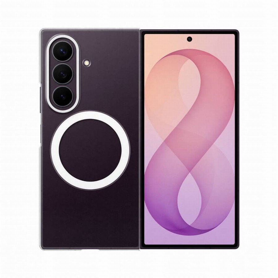 Samsung Galaxy Z Fold 8 Ultra Soft Case Back Cover met Magneet Transparant