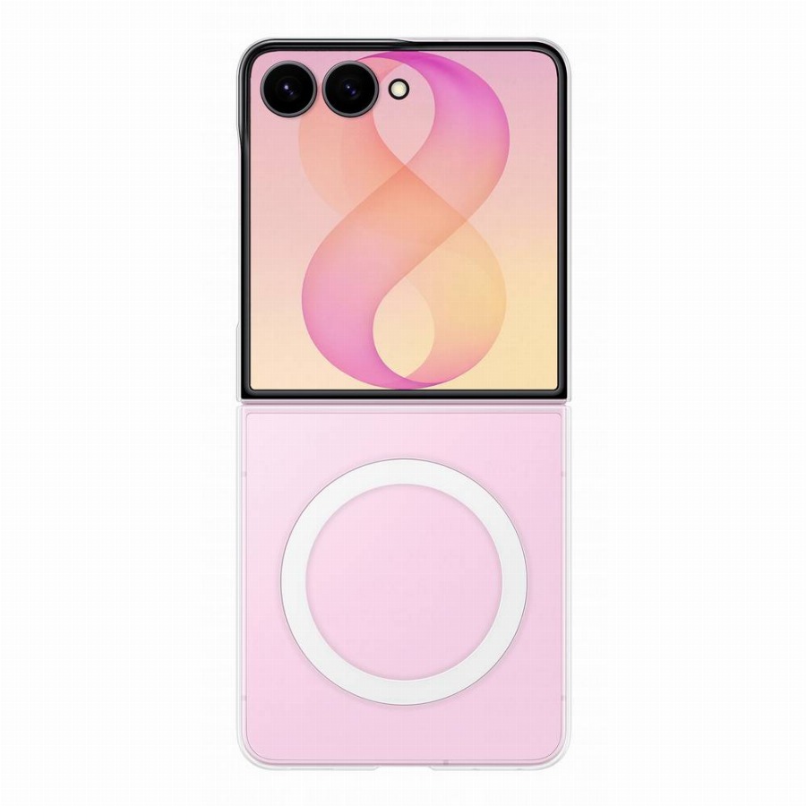 Samsung Galaxy Z Flip 8 Soft Case Back Cover met Magneet Transparant
