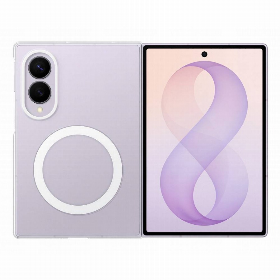 Samsung Galaxy Z Fold 8 Soft Case Back Cover met Magneet Transparant