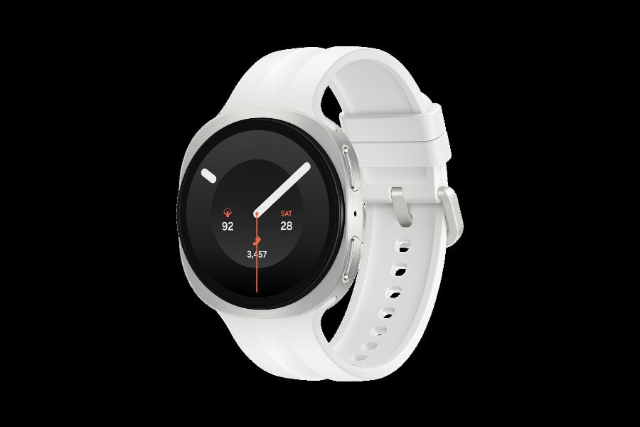 SAMSUNG GALAXY WATCH9 40MM LTE SILVER MET CREAM BAND