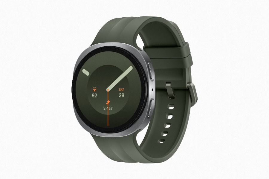 SAMSUNG GALAXY WATCH9 44MM BLUETOOTH SILVER MET OLIVE BAND