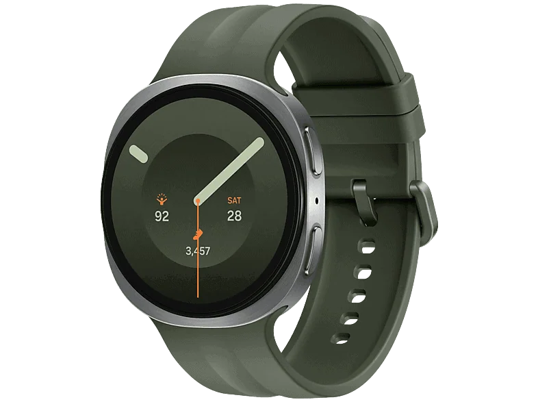 SAMSUNG GALAXY WATCH9 44MM BLUETOOTH SILVER MET OLIVE BAND