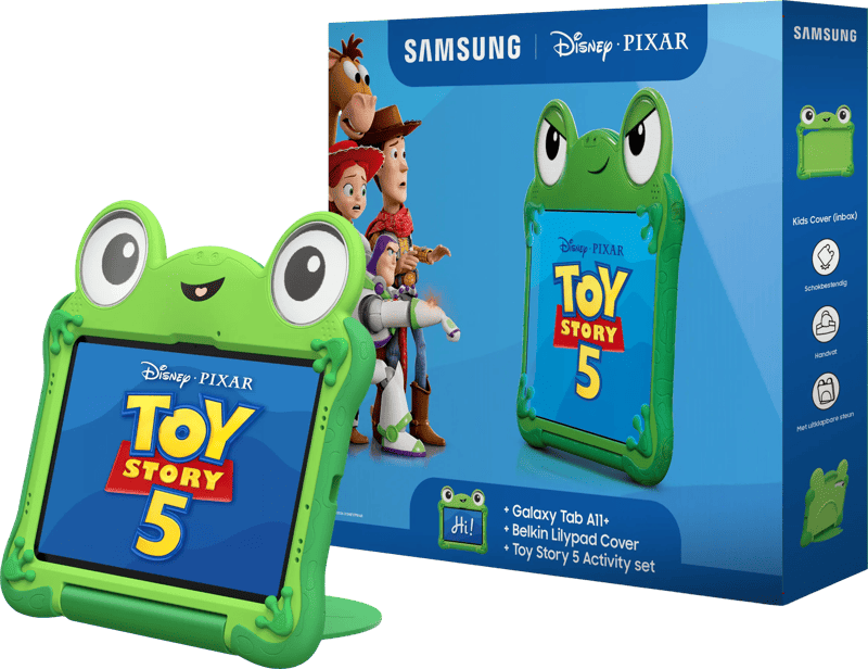 Samsung Galaxy Tab A11 Plus 11 inch 128GB Wifi Zilver + Toy Story Lily Pad Kids Cover