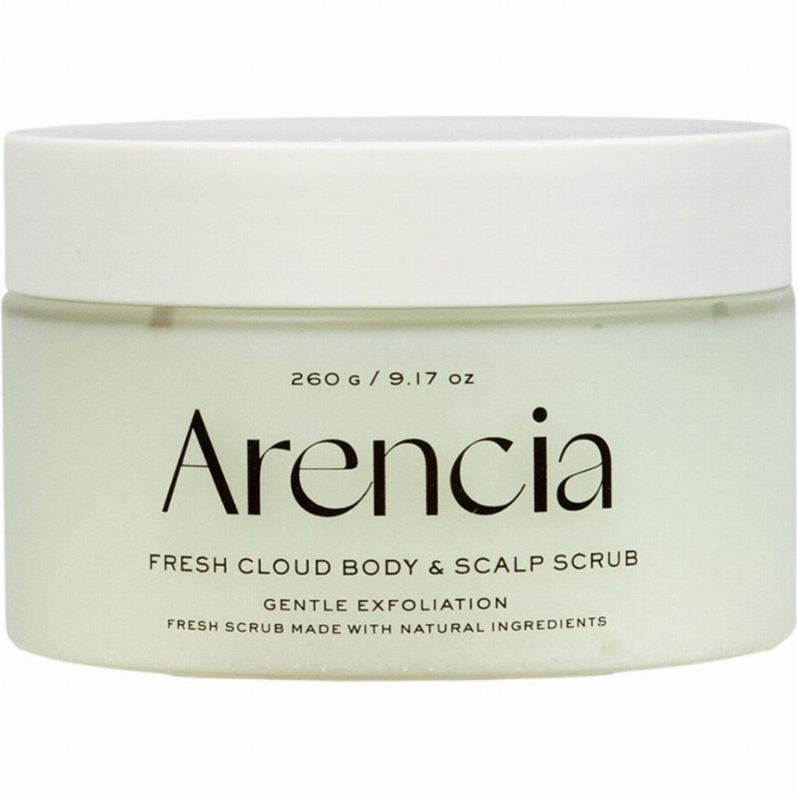 ARENCIA Fresh Cloud scrub voor lichaam en hoofdhuid Geranium & Teunisbloem 260 Peeling