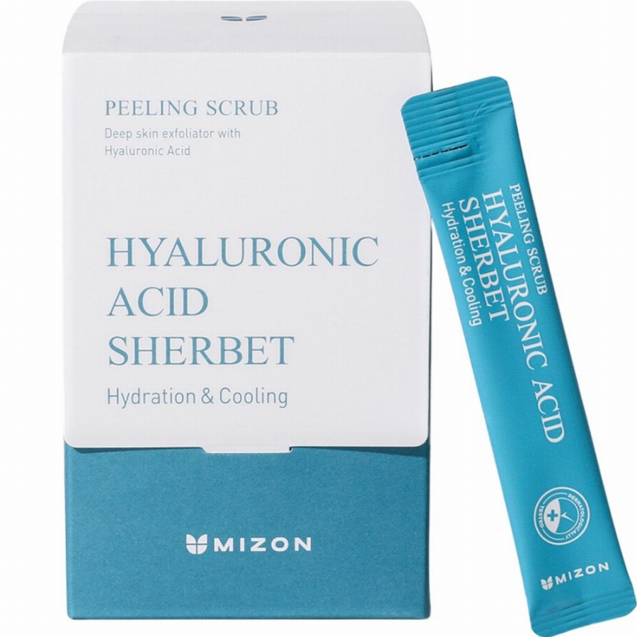 MIZON Hyaluronic Acid Sherbet Peeling Scrub – Zachte, verzorgende peeling 40 Doos