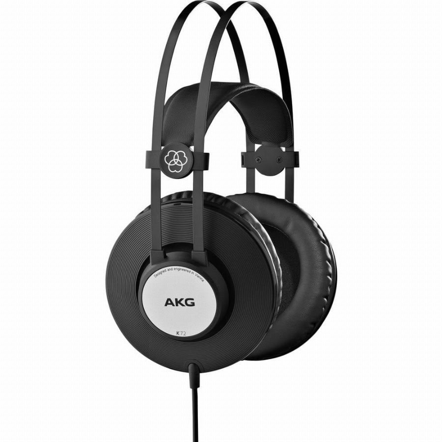 AKG Harman K72 Over Ear koptelefoon Kabel Zwart, Zilver Studio