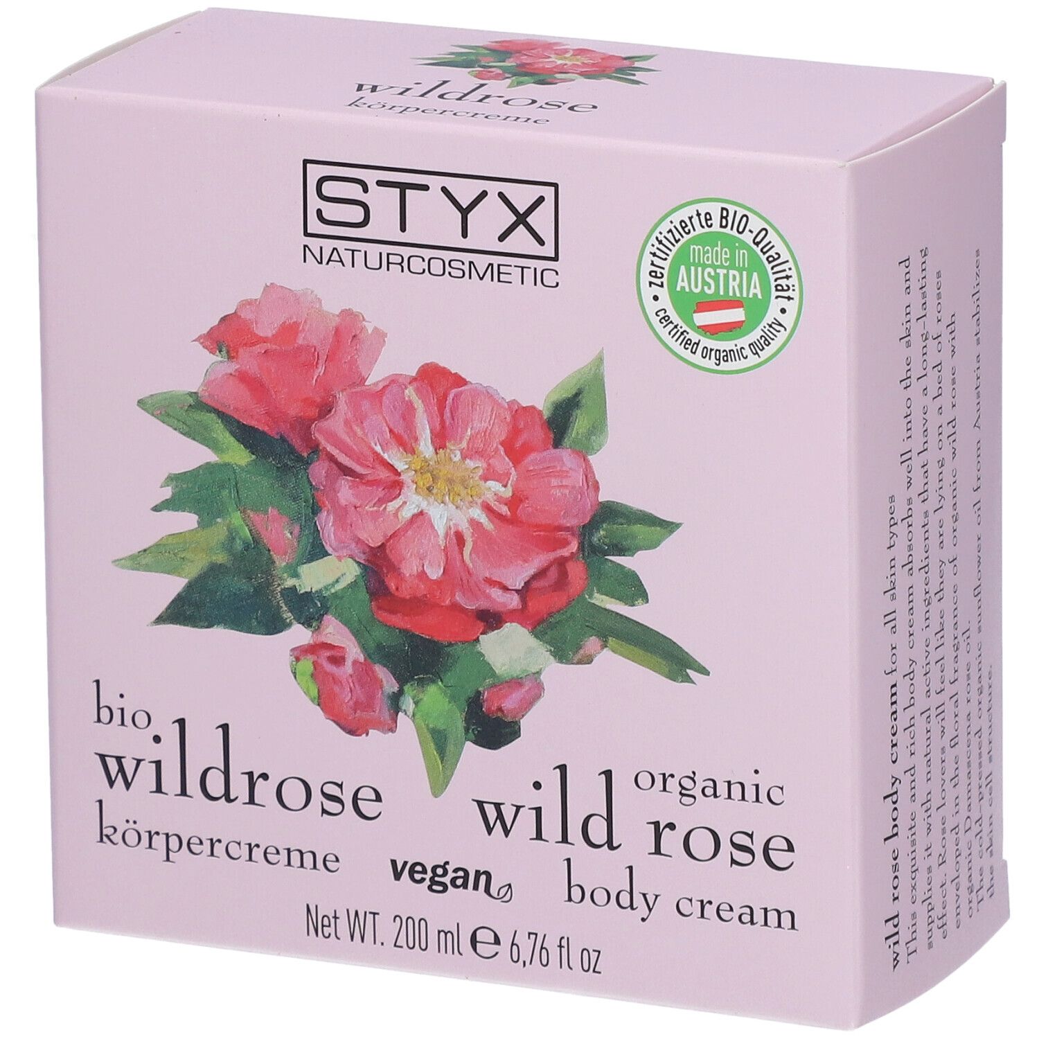 STYX Aroma Derm Lichaamscrème Wilde Roos 200 Crème