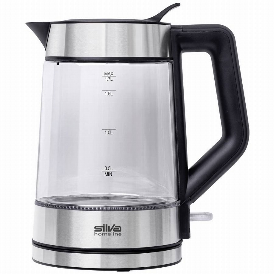 Silva Homeline KL-G 2007 Waterkoker Controlelampje, Snoerloos Aantal/Volume: 1.7 l Zilver, Zwart