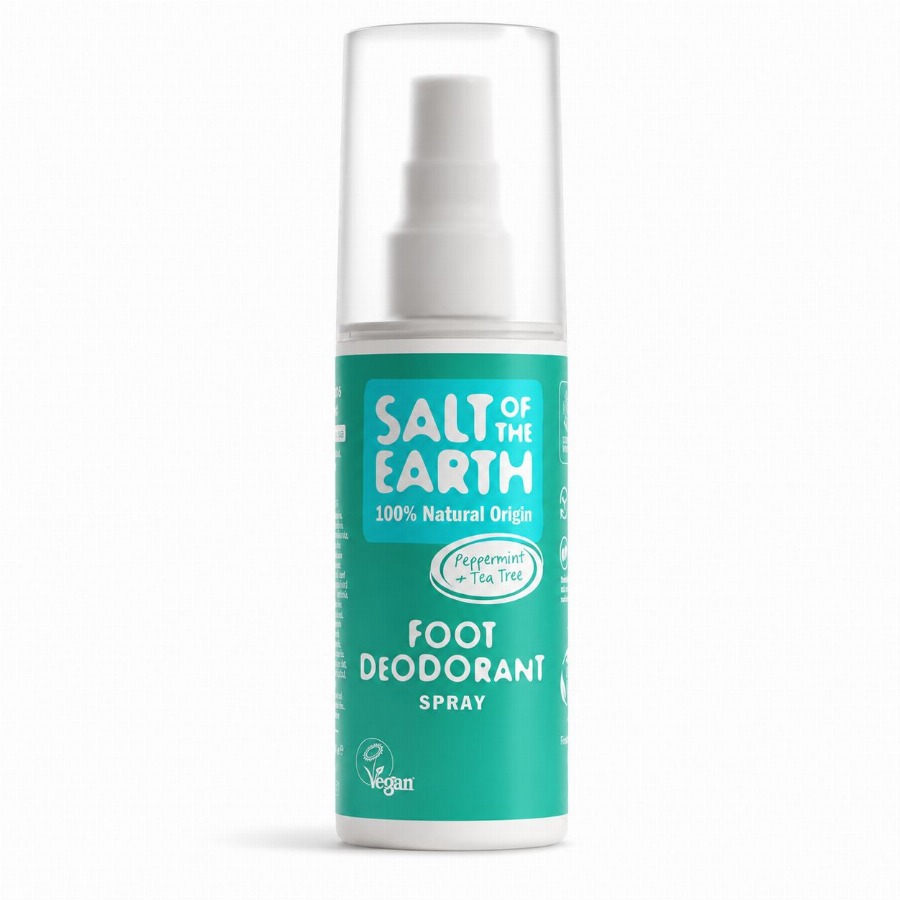Salt of the Earth Natuurlijke voetdeodorantspray Verkoelende menthol 100