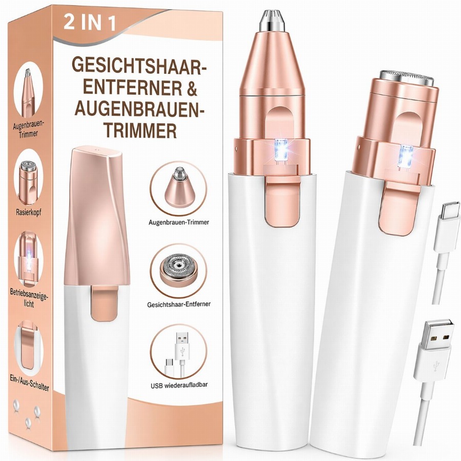 iFanzeTech wenkbrauwtrimmer & gezichtsbeharingverwijderaar 1