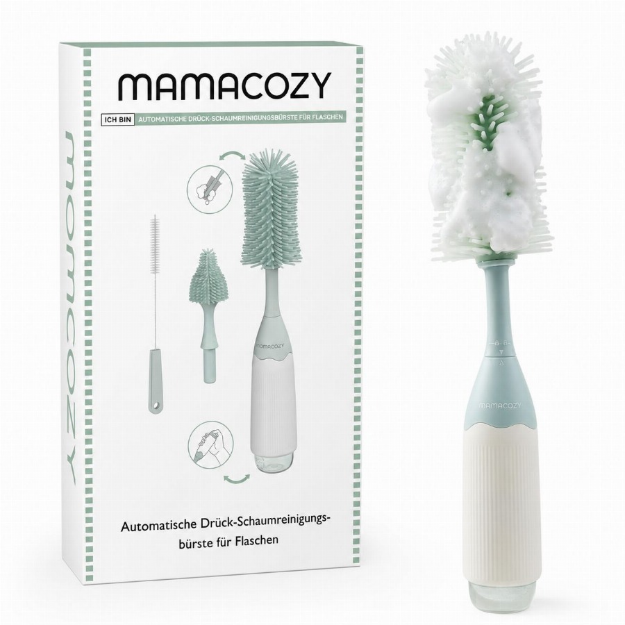 Momcozy Babyflessenborstelset met Drukschuimtechnologie 1