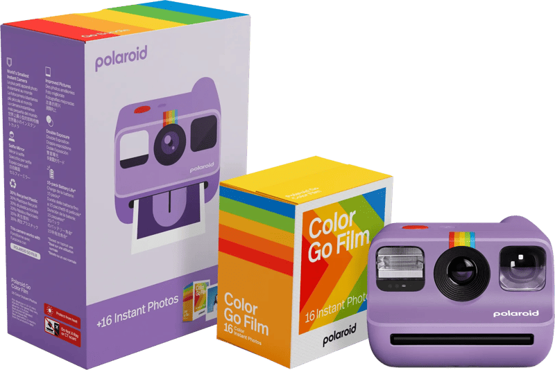 Polaroid Go 2 Paars + Color Film (16 stuks)