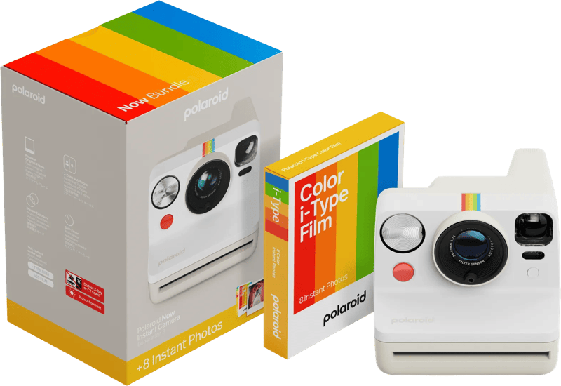 Polaroid Now 3 Wit + Color Film (8 stuks)
