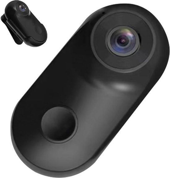 Mini action camera - Recorder - 1080P HD sportcamera - Videocamera - Handsfree Camera met Scherm, Magnetische Clip, Voor Fietsen, Vissen en Dagelijks Gebruik