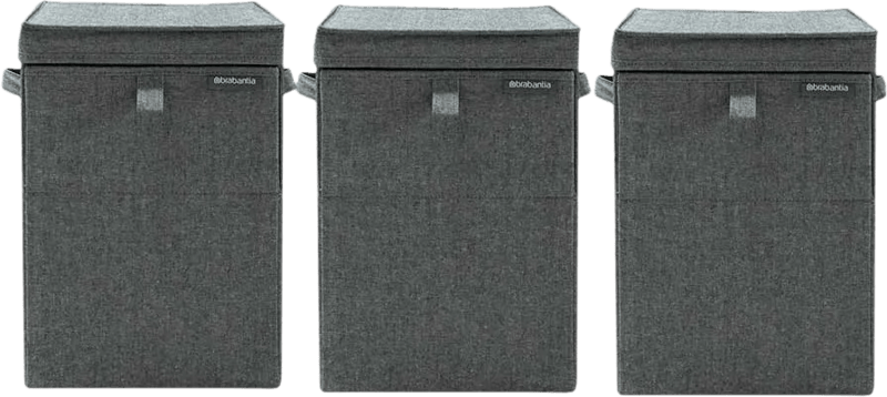 Brabantia Wasboxen Pepper Black Triple Pack