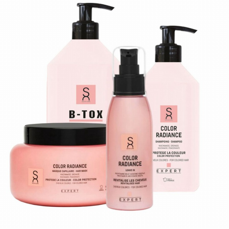 Color Radiance Verzorgingsset – Shampoo 500ml Masker B-Tox 1000ml Leave-In 100ml 4