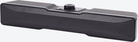 Gaming soundbar - 7 led-modi - Met RGB-ledverlichting - Plug in en speel meteen - Zwart - USB aansluiting - 10 watt - Bestseller