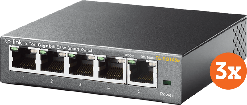 TP-Link TL-SG105E 3-Pack